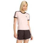 Adidas 3 Stripes Slim T-shirt Femme - T-Shirts, Rose - Taille 40 - Jersey de coton Pink 40
