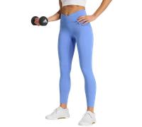 adidas 3 Stripes Studio All Me 7/8 X-Over Leggings Women Leggings XL Bleu