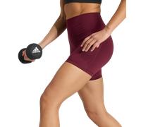 adidas 3 Stripes Studio All Me Booty Short Leggings Women Shorts 2XL-5" Rouge foncé