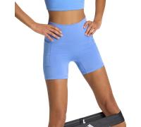 adidas 3 Stripes Studio All Me Booty Short Leggings Women Shorts M-5" Bleu