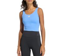 adidas 3 Stripes Studio All Me Light Support Tank Top Women Débardeurs XS Bleu