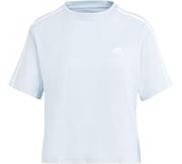 Adidas 3S Crop T Shirt Womens Bleu Merveille L (16-18) Female