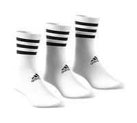 Adidas - Cushion Crew - 6 paires de chaussettes, Blanc/noir 3, 40-42