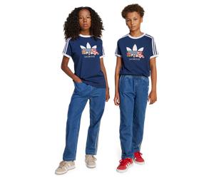 Adidas 3s Denim Enfant - Pantalons, Bleu - Taille 123 - 129 CM - Coton sergé Blue 123 - 129 CM