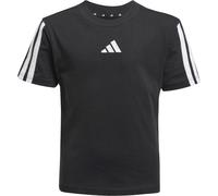 adidas Mixte Enfant Essentials 3 Stripes Sleeve T-Shirt, Black/White, 6-7 Years