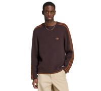 adidas Originals 3S Knit Crew Pull marron XL