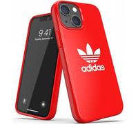 Adidas 47070 Coque résistante aux rayures pour iPhone 13 Mini rouge et blanc