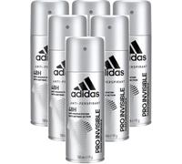 Adidas 48H Lot de 6 sprays anti-transpirants anti-marques 150 ml - Pro Invisible Clear Performance