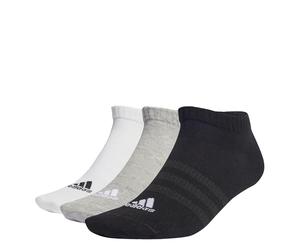 adidas 6 Paar Sportswear Low Cushioned Sneaker Socks Unisex short sock HT3434, Farben:White/Grey Heather/Black, Socken & Strümpfe:40-42