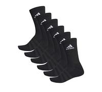 adidas 6 Pair Performance Cushioned Crew 3p Tennis Socks Unisex Sport Socks, Farben:Black, Socken & Strümpfe:46-48