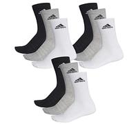 adidas 9 pair Performance CUSHIONED CREW 3p Tennis Socks Unisex sport socks, Farben:032 - grey melange, Socken & Strümpfe:40-42