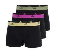 adidas Active Flex Cotton (3PK), Caleçon Boxeur Homme, Schwarz,