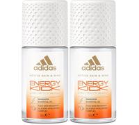 Adidas - Active Skin & Mind - Déodorant Energy Kick Mixte - Sans aluminium et sans Alcool - 50 ML (Lot de 2)