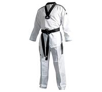 Adidas Adi Fighter Eco Combinaison de taekwondo, avec rayures, revers noir