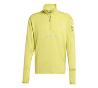 adidas Adi365 Warm Half-Zip Maillot De Course Hommes - Jaune, Taille M