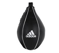 adidas - ADIBAC092, Poire de vitesse en cuir, noir, 13 x 20 cm