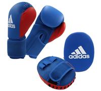 adidas ADIBTKK02 Kit de Boxe Unisexe Bleu/Rouge, 8 EU