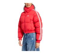 Adidas - Adicolor Cropped Synthetic Down Puffer Jacket - Femme - Sport - Rouge - Taille: 36 FR