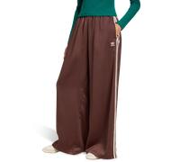 Adidas Adicolor Satin Wide Leg Track Joggers Femme - Pantalons, Marron - Taille 40 - Poly Mesh Brown 40