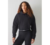 adidas adidas Black Hyperglam Cropped Hoodie