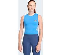 adidas adidas Blue Iconic Running Crop Vest Top