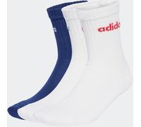 adidas adidas Blue Linear Crew Cushioned Socks 3 Pack