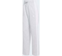 adidas adidas Grey 3 Stripe Fleece Open Hem Joggers