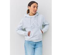 adidas adidas Grey Coquette Ruffled Big Logo Graphic Hoodie