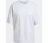 adidas adidas Grey Essentials 3-Stripes Boyfriend 100% Cotton T-Shirt