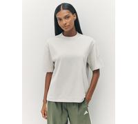 adidas adidas Grey Essentials Contemporary Logo Boyfriend 100% Cotton T-Shirt