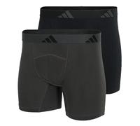 Adidas Adidas Herren Unterwäsche Bosershorts 2er Pack - Ergonomic Boxer Brief (2pk) - Active Flex Cotton Ergonomic Caleçon Boxeur Homme (Lot de 2)