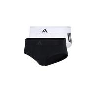 Adidas Adidas Herren Unterwäsche Slip 2er Pack - Low Rise Brief (2pk) - Active Flex Cotton 3 Stripes sous-vêtement Homme