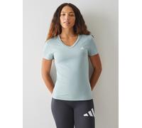 adidas adidas Light Blue Workout Essentials V-Neck T-Shirt