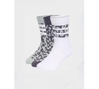adidas adidas Multi Animal Youth Leopard Print Crew Socks 3 Pack