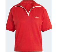 adidas adidas Red Seasonal Essentials Colorpop Polo Shirt With Embroidered Graphic Red EU 36-38 (UK 8-10)