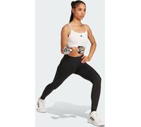 adidas adidas White Aeroreact Training 3 Stripes Bra