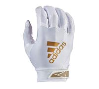 adidas ADIFAST 3.0 Gant de receveur de football pour adulte, blanc/dor m tallique, taille XL