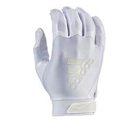 adidas ADIFAST 3.0 Youth Football Receiver Glove, White/White, X-Small