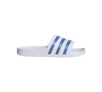 adidas Adilette Aqua Slides Sandales pour femme, Blanc/bleu fusion m tallis /blanc, 40 EU