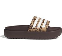 Adidas Adilette Platform Sliders Womens Brwn/Wht/Beige 6 (39.3) Female