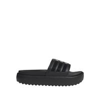 adidas Adilette Sandales plateforme pour femme, Noir/noir/noir, 36 EU