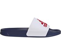 Adidas Adilette Shower Sliders Unisex Kids Wht/Scrlt/Blue 5 (38) Unisex