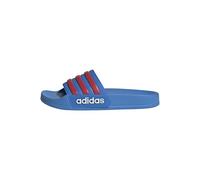 adidas Adilette Shower Slides Tongues, Lucid Ray Blue/Semi Lucid Red/Off White, 23 EU