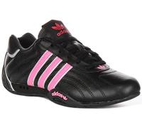 adidas Adiracer Lo W Baskets pour femme Core Black Vibrant 3 Stripe Lg, Noir et rose, 8
