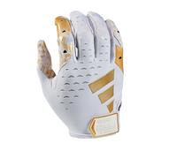 adidas Adizero 13 Moments Gants de football Blanc/doré métallisé Taille L