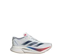 adidas Adizero Boston 12 Chaussures pour Femme, Blanc/Bleu foncé Rubis Pur, 45 1/3 EU