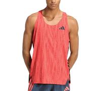 Adidas Adizero Running Sleeveless T-shirt Orange L Homme