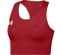 Adidas Adizero Essentials Crop Sports Top Rouge S Femme