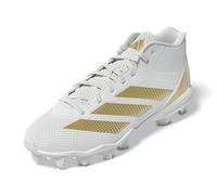 adidas Adizero Impact.2 Spark Molded Football, Baskets pour homme, blanc, doré, blanc métallisé, 41 1/3 EU