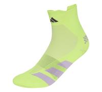 ADIDAS PERFORMANCE Chaussettes de sport 'Adizero' jaune fluo / lilas / noir, Taille 34-36